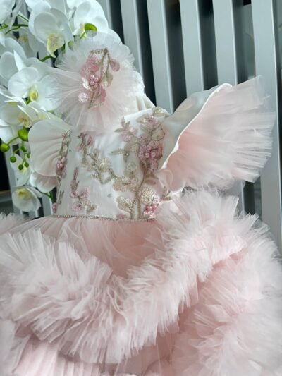 Robe de Fête Bébé Rose Romance – Image 2