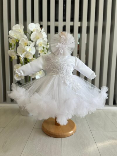 Robe de cérémonie pour bébé fille blanc