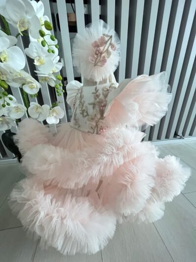 Robe de Fête Bébé Rose Romance – Image 6