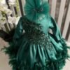Robe perlée à plumes pour fille – Image 3