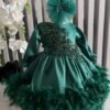 Robe perlée à plumes pour fille – Image 4